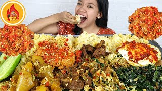 Ayam geprek level pedas gila - Bikin keringetan ngocor !!!. 