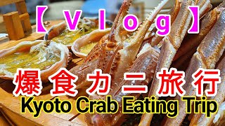 【Vlog】 京都 夕日ヶ浦 爆食 カニ旅行 ！（かに料理）お腹一杯で大満足☆Kyoto Travel in Japan