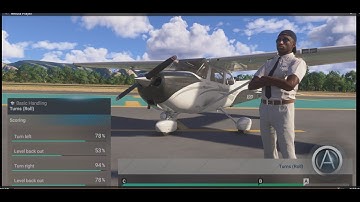 MSFS 2024:Activities: Flight Training: Basic Handling: Turns (Rolls)