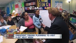 Who is the girl who invited President Obama to Flint?