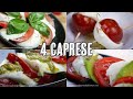 Ensalada Caprese - Ensalada Italiana de Tomate y Mozzarella en cuatro formas creativas