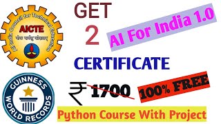 Free Python Course | AICTE | GUVI | World Record Event | 100% FREE