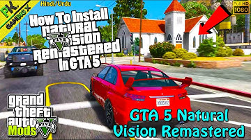 ✅How To Install Natural Vision Remastered Graphics Mod In GTA 5🔥[ Visual V & NVR Mod ]😱Free Version