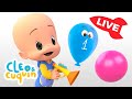 🔴 LIVE 🔴 Learn colors, numbers and shapes with Cuquín | Educational videos for kids