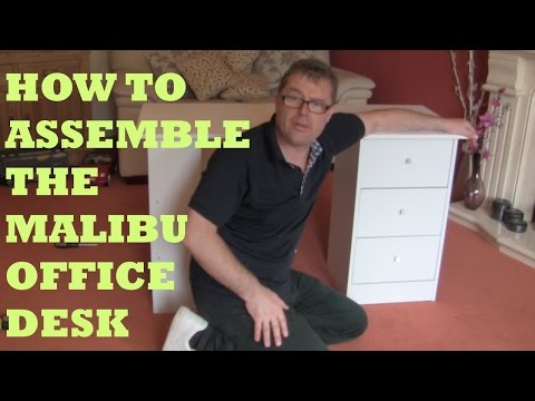 HOW TO ASSEMBLE THE MALIBU DESK FROM ARGOS