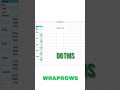 WRAPROWS FUNCTION Excel #excel #spreadsheetmagic #excelformula #spreadsheetfunction #spreadsheet
