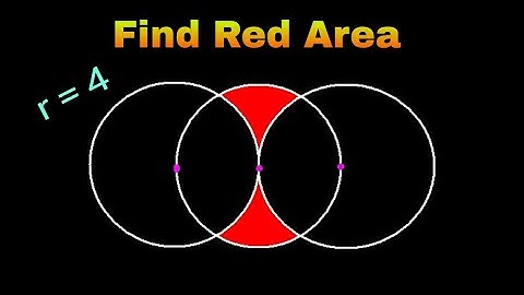 Find Area of Red Shaded Region | Olympiad Geometry Problem