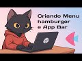 Criando uma Appbar e um Menu Hamburger com Felt Python