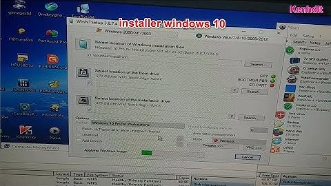 Cài Windows 10 64 bit chuẩn UEFI GPT bằng WinNTSetup install uefi gpt boot