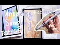 Unboxing Samsung Tab S6 lite + cute accessories, review as a student | notes, journaling etc