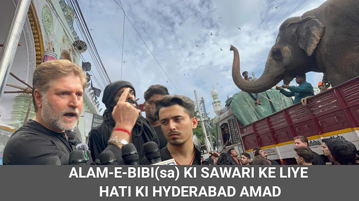 Alam-e- Bibi (sa) Ki Sawari Ke Liye Hati Ki Hyderabad Amad