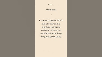 GED Math: Unlock Inverse Variation with Easy Steps!