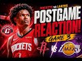 Houston Rockets vs LA Lakers Game 3 Postgame | Kevin Durant OUT again!