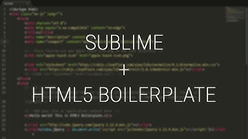 How to setup htmlboiler template package in sublime text editor