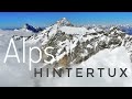 Hintertux Alps Summer Skiing aerial drone 欧洲阿尔卑斯山奥地利滑雪场航拍，夏季滑雪