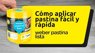 Aplica de forma fácil la pastina lista | Paso a Paso Weber