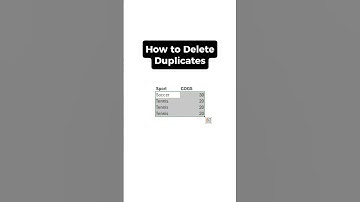 How to delete duplicates in excel #excel #business #data #finance #money #career