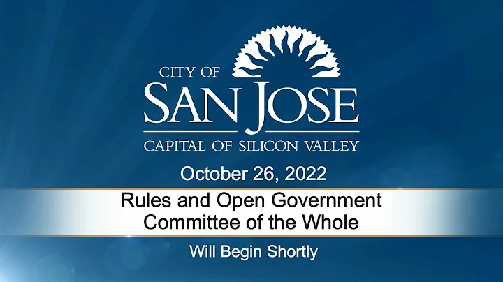 OCT 26, 2022 | Rules & Open Government/Commi...  o...