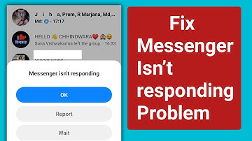 Fix Messenger isn’t responding error Problem.Messenger isn’t responding problem solve New update