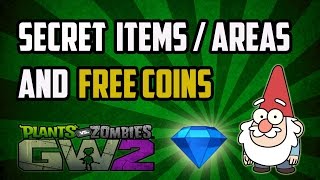 Plants Vs Zombies Garden Warfare 2 - Backyard Battleground SECRETS ( items/areas and free coins)