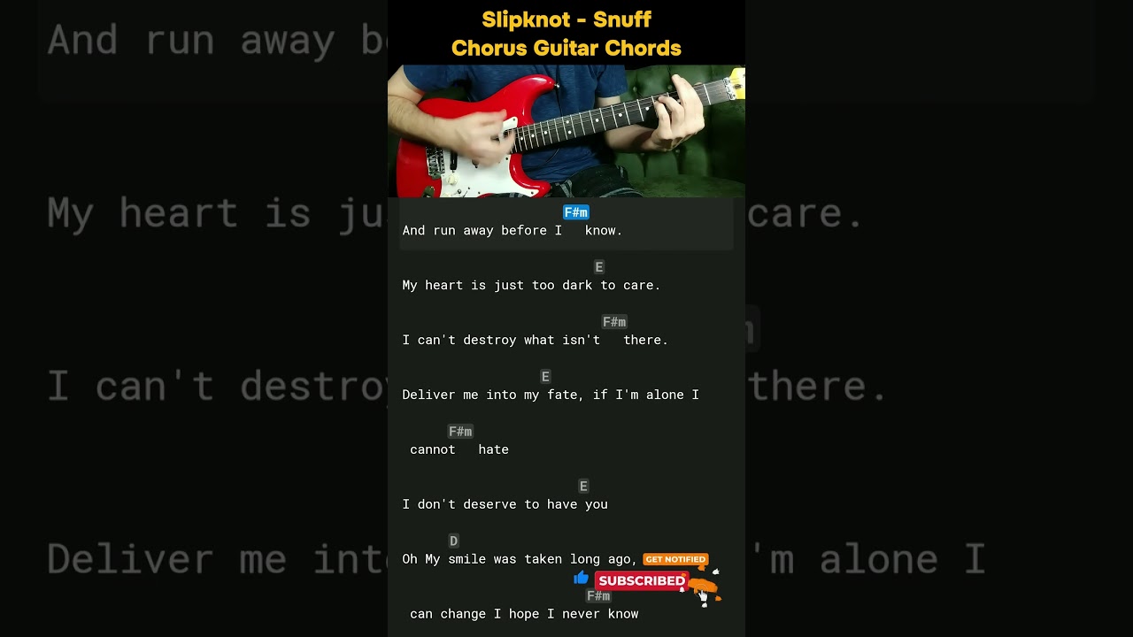 Slipknot - Snuff Chorus Guitar Lesson