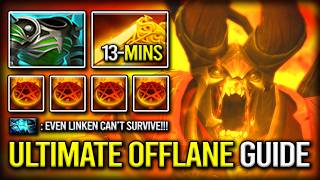 ULTIMATE OFFLANE GUIDE DOOM WITH 13MINS RADIANCE MAX BURN DPS MODE | 7.41b DOTA 2