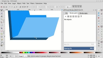 A tango 3d flat icon made in inkscape