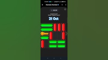 Hamster Kombat mini game 21 October (puzzle solved).