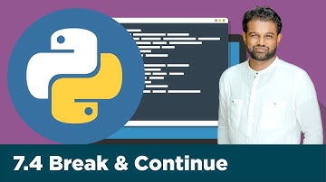 7.4 Break & Continue | Python in Sinhala