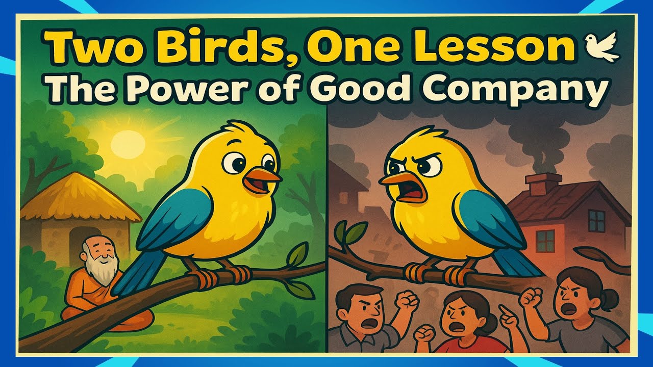 The Two Talking Birds 🕊️ | A Heartwarming Tale About Good Company & Kindness | StoryRibbon Kids