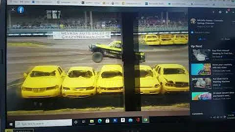 Jeep rolls over at Monster Truck Show- Tough Truck...