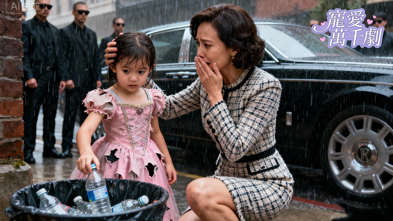 5-Year-Old Collects Trash To Save Mom, Billionaire Adopts Her, Discovers She’s His Granddaughter！