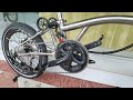 Brompton max gears 20 inch titanium trifold bike with full shimano 105 groupset