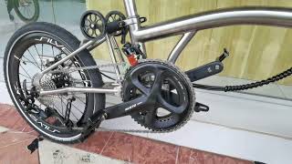 Brompton Max Gears? 20 inch Titanium Tri-fold Bike with Full Shimano 105 Groupset.