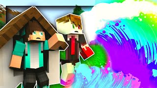 MINECRAFT DŮM VS DUHOVÁ TSUNAMI ! 🌊🌈 /w Attack