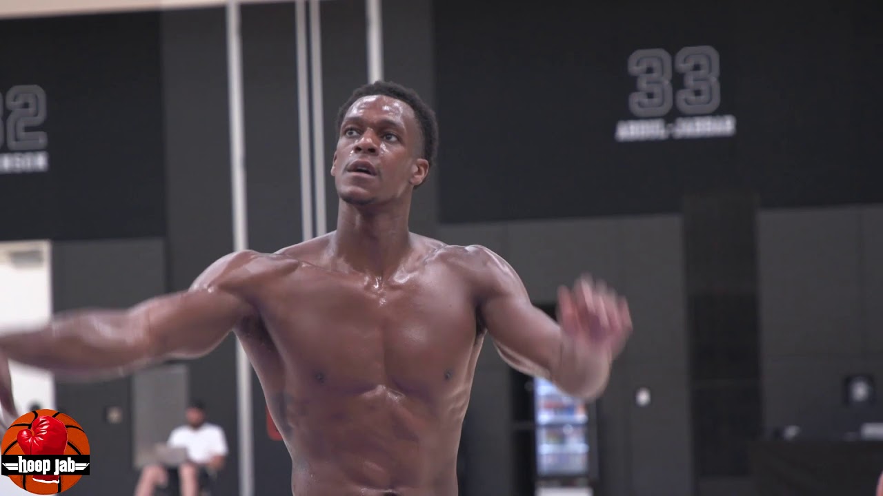 Ripped Rajon Rondo Shooting & Dribbling Workout At Lakers Practice ...