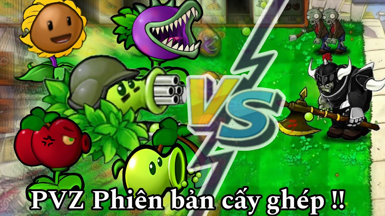 Plants vs Zombies Splice: Tôi cấy ghép đầu các cây để tạo ra cây mạnh nhất !!