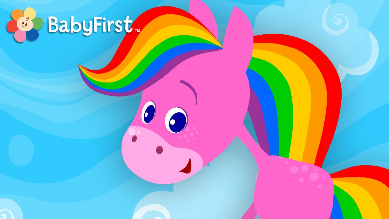 babyfirst toys Instruments | Coloring and Music | Rainbow Horse | BabyFirst TV