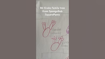 Mr Krabs family tree (old) #share #fyp