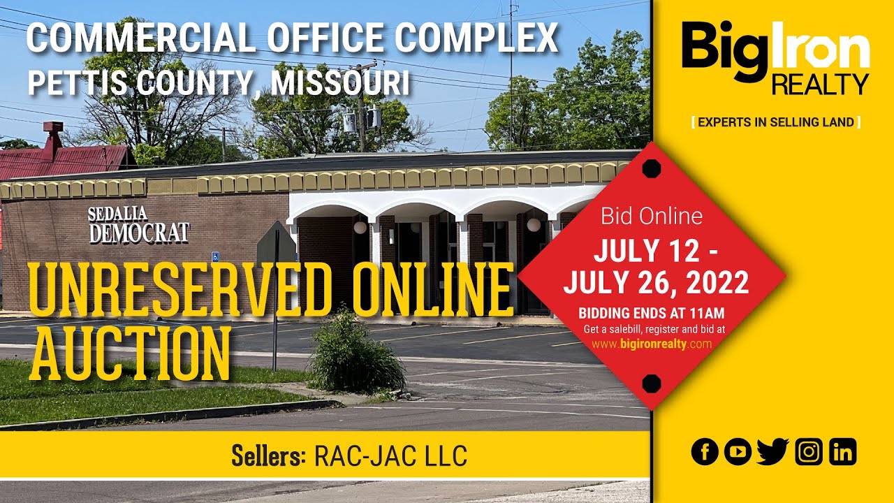 Commercial Office Complex in Pettis County, Missouri Unreserved Online Auction BigIron