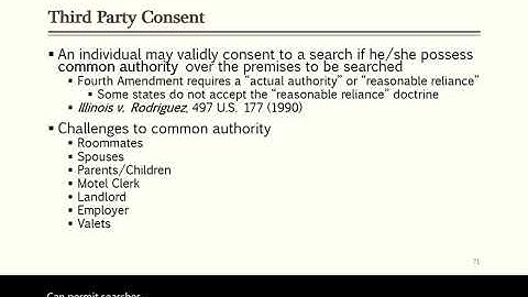 Criminal Law I - Warrantless Searches Part II