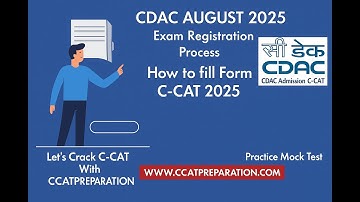 CDAC CCAT AUG 2025 Batch Registration Guide | Step-by-Step Tutorial