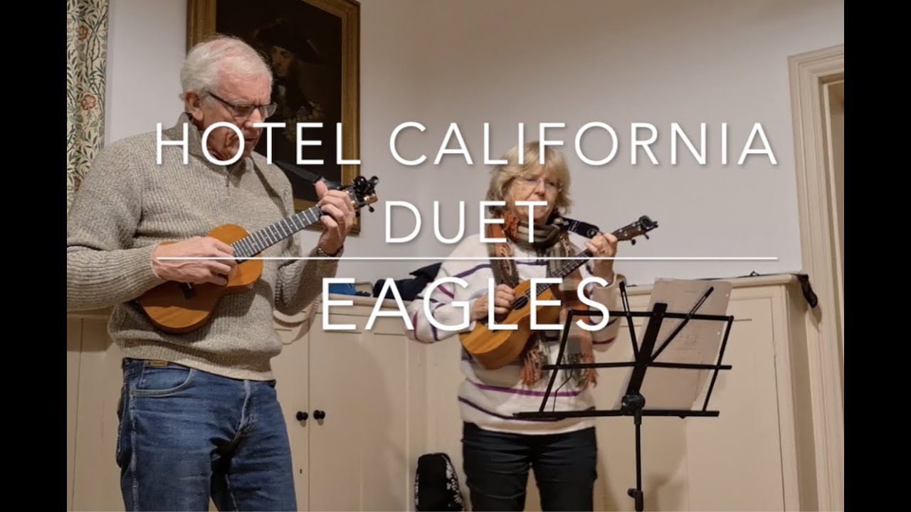 Hotel California ukulele live duet fingerpicked cover version YouTube