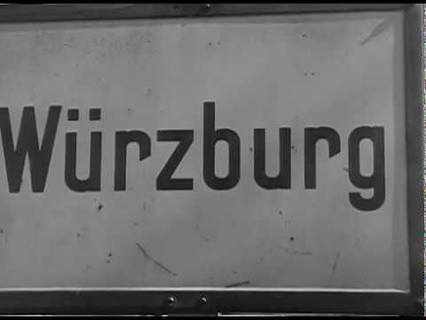 WW2: Destruction in Würzburg, Germany (April 10, 1945)