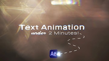 How to Master Text Animation in After Effects (Under 2 Minutes)