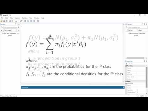 Finite mixture models (FMMs) in Stata