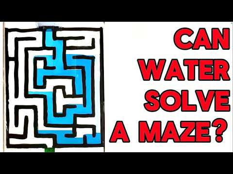 Can Water Solve a Maze?