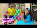 Wendy Builds Colored Cups Wall Fun Kid Toys