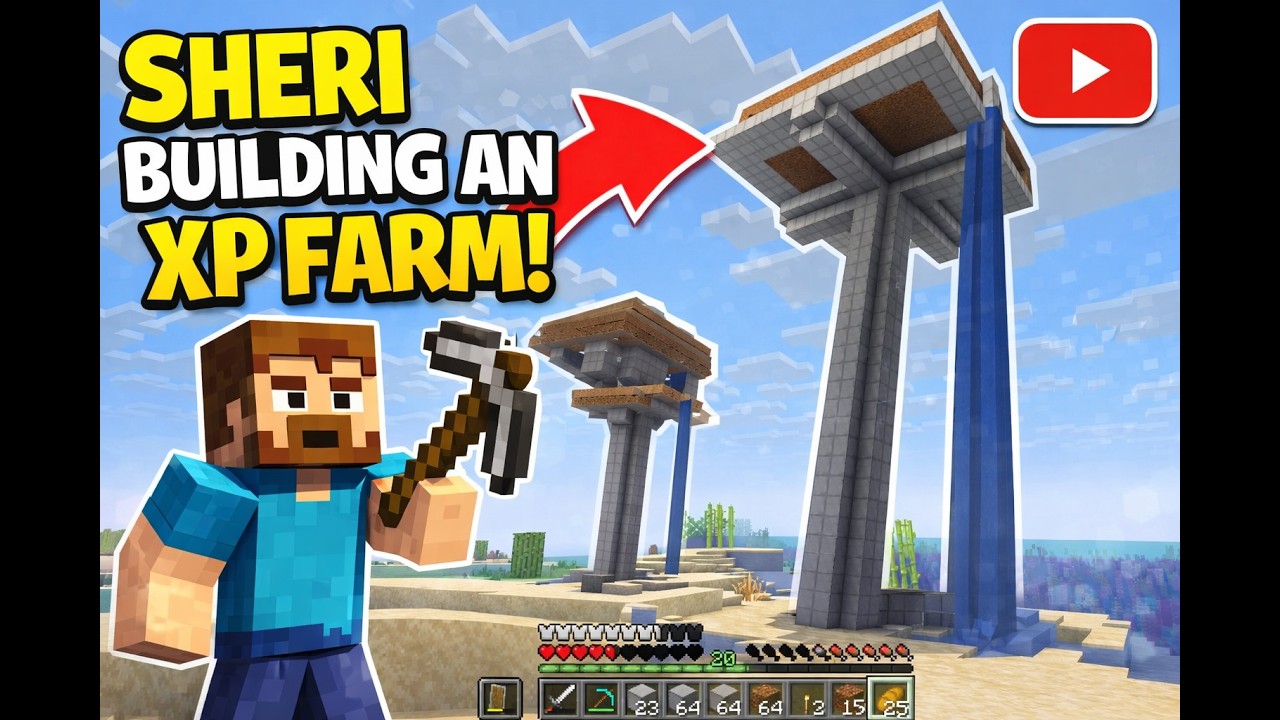 Building My First XP Farm in Minecraft Survival! (Step-by-Step) - YouTube