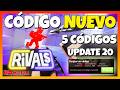 ✅CÓDIGO NUEVO ✅5 CÓDIGOS de💥 RIVALS 💥Update 20 💥 Temporada 3 💥RIVALS Roblox💥RIVALES Roblox